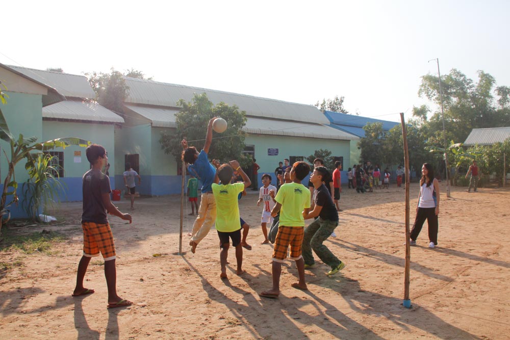 Kids Playing Street Volleyball - Volunteering Abroad
