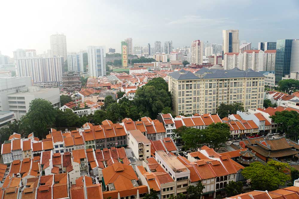 Tanjong Pagar balcony view at Airbnb's Singapore Office