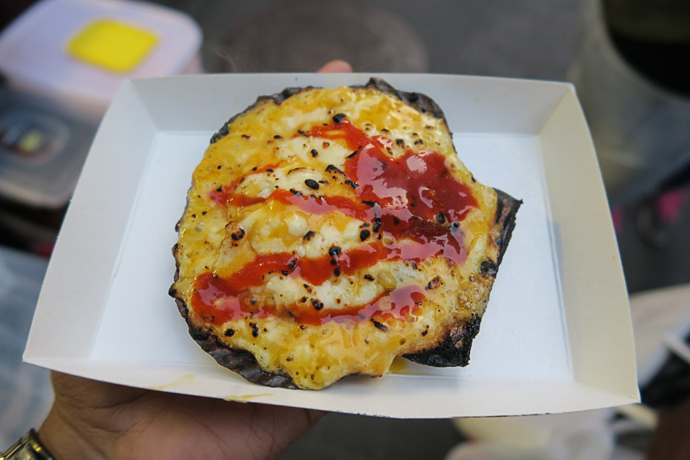 A cheese seared scallop - Food in Seoul