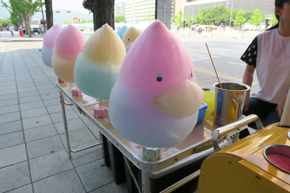 Animal cotton candy - Food in Seoul