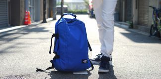 CabinZero Bag on the streets of Osaka - Tips to Pack Light
