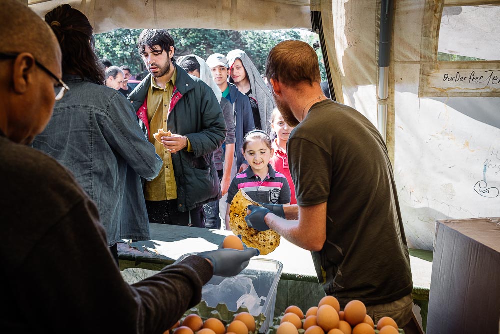 Food rations for refugees in Greece - Travel photojournalism