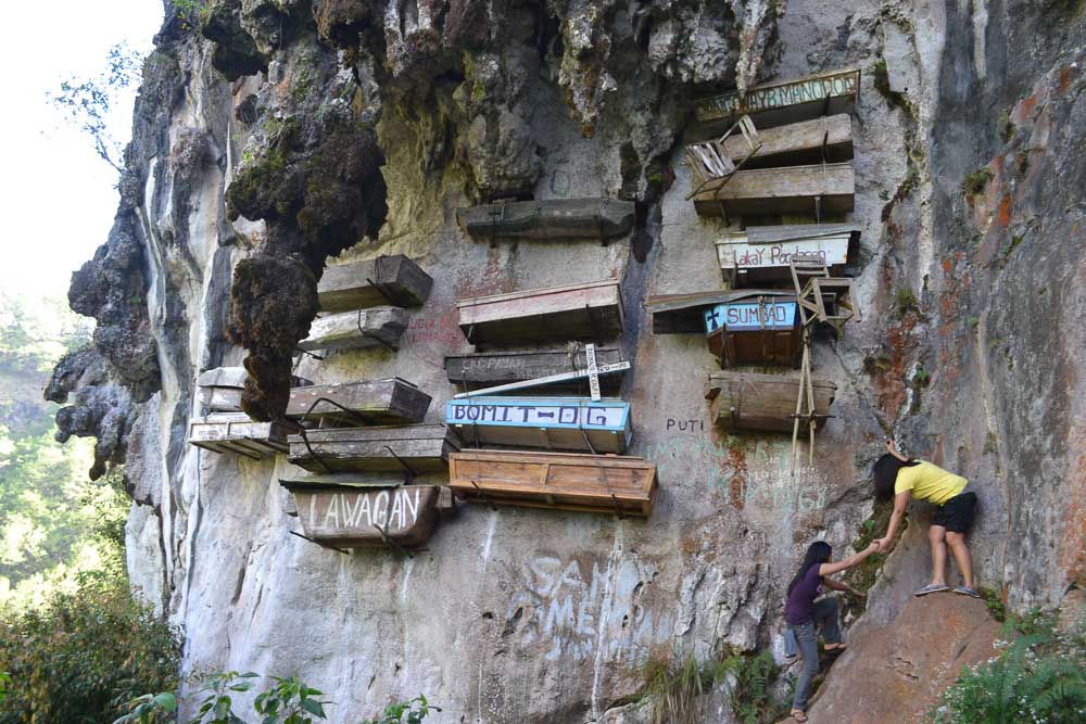 Hanging coffins, Sagada - Underrated places in the philippines Reasons why the Philippines is incredibly underrated weird bizarre culture
