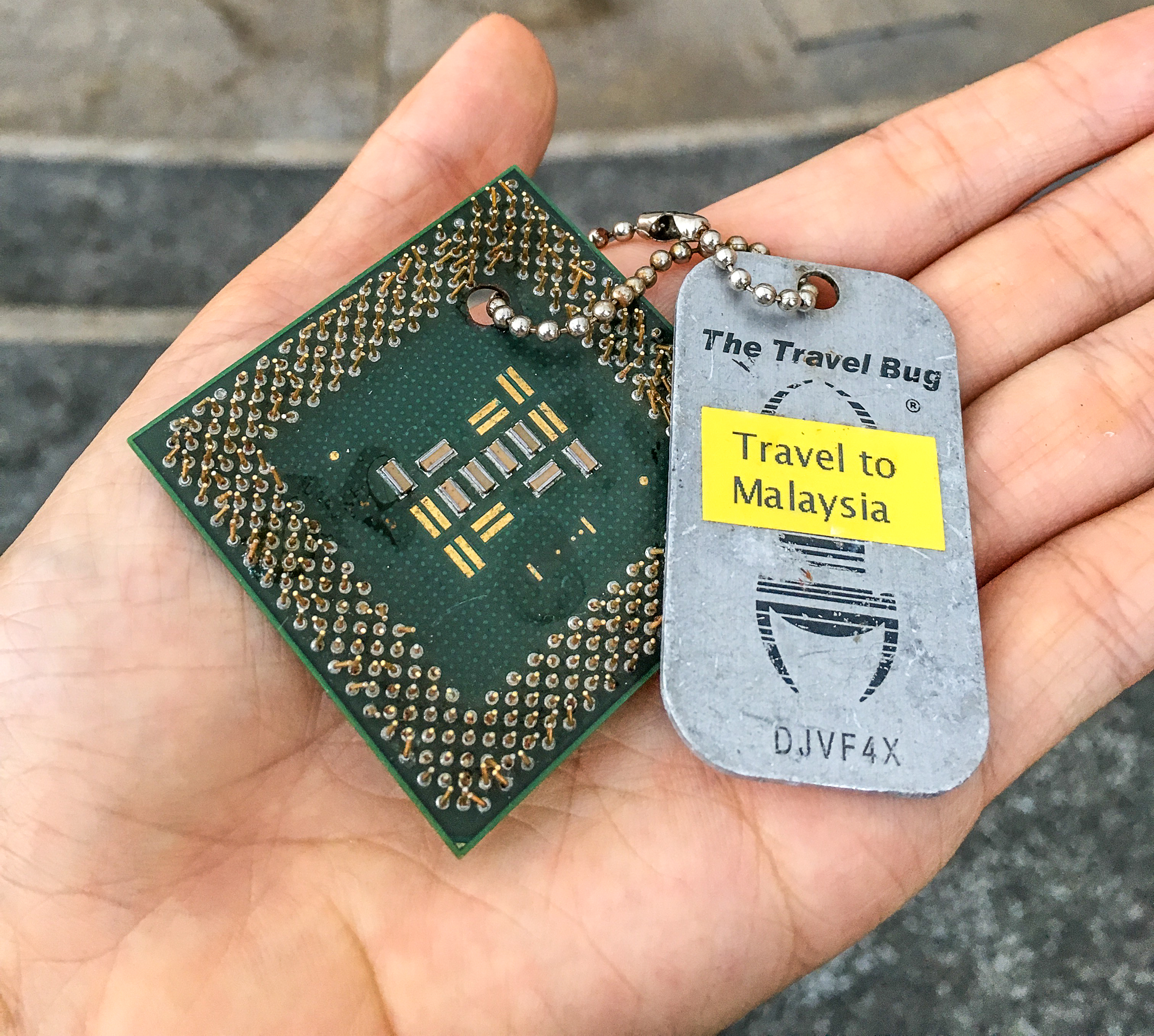 Travel bug - Geocaching in Singapore