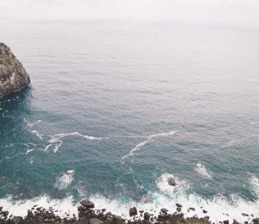 Coastal View from Dokdo Observatory - Ulleungdo in winter
