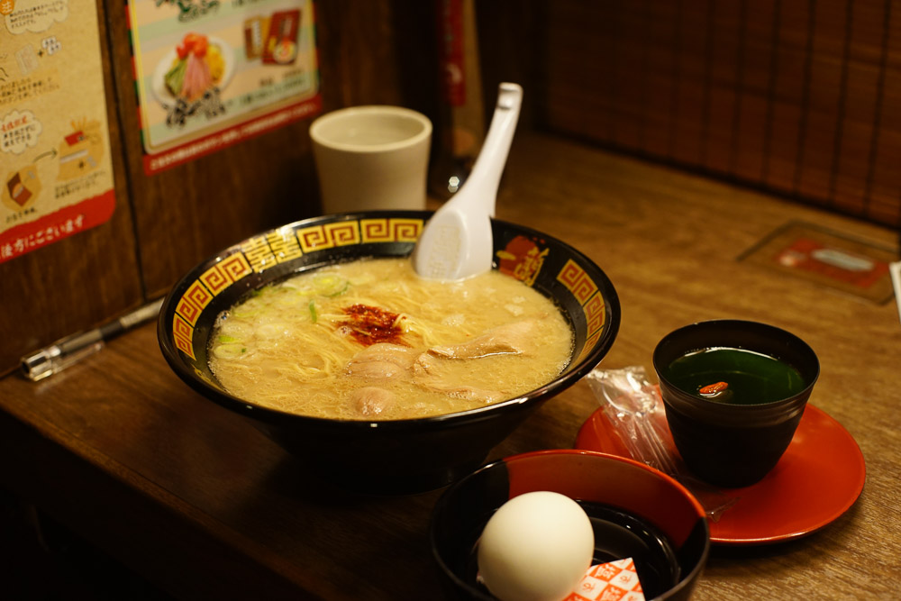 ichiran ramen set - Foods in Osaka and Kyoto