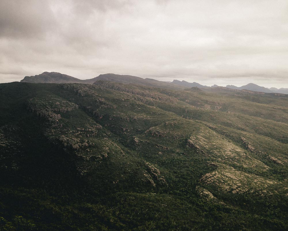 Victoria Ranges view from Reeds Lookout & Balconies - Camping in Grampians