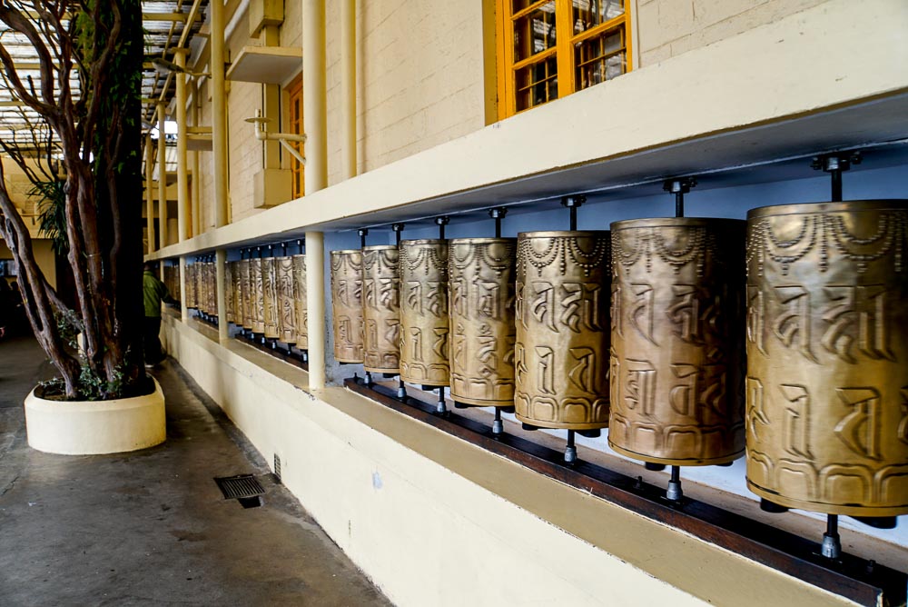 Tibetan Prayer wheels at the Dalai Lama Temple - Dharamshala (McLeod Ganj)