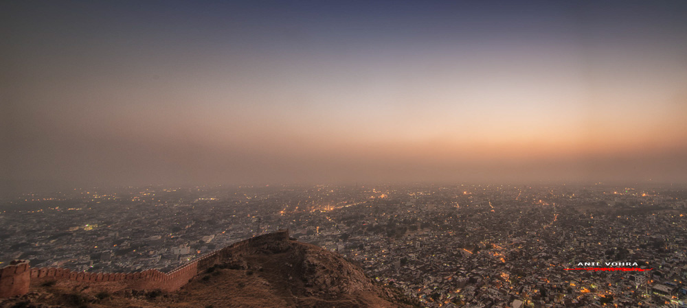 Sunset view from Nahargarh Fort - Jaipur Survival Guide