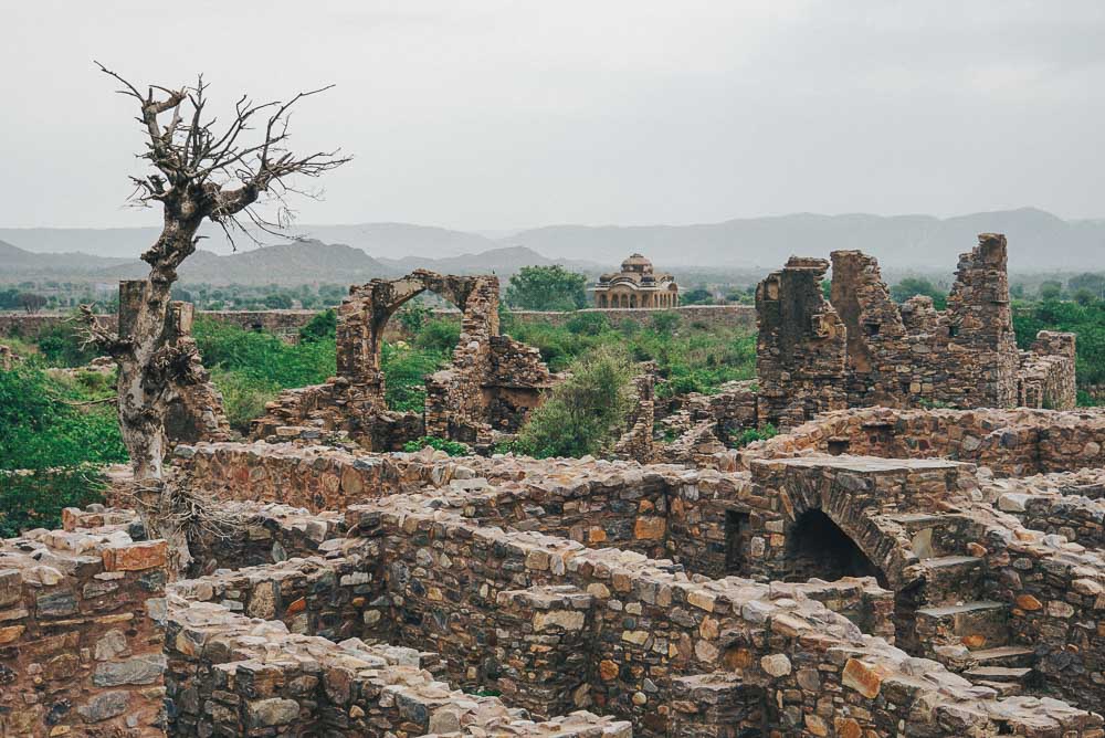 Ruins of village outside Bhangarh Fort - Jaipur Survival Guide