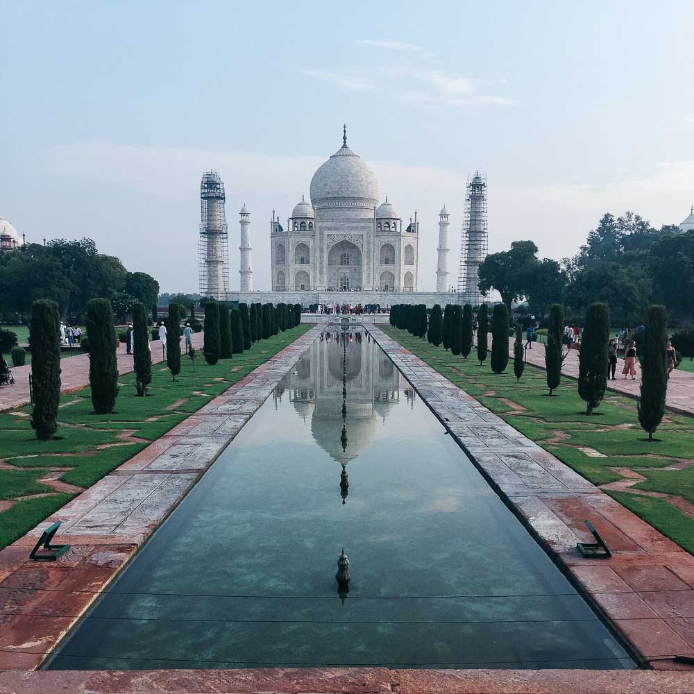 Reflection of Taj Mahal - Taj Mahal Photography Guide