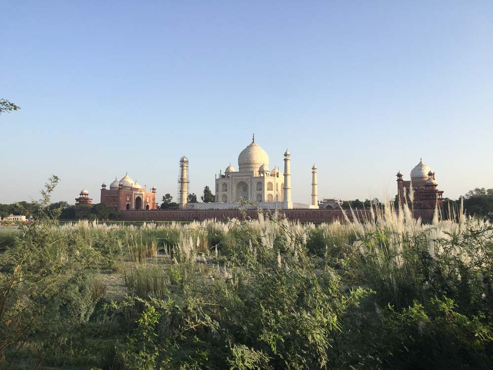 Taj Mahal alkaen Mehtab Bagh-Taj Mahal Valokuvaus opas