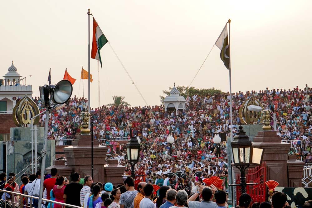 Flag Lowering at the Wagah Border Ceremony to mark the end.