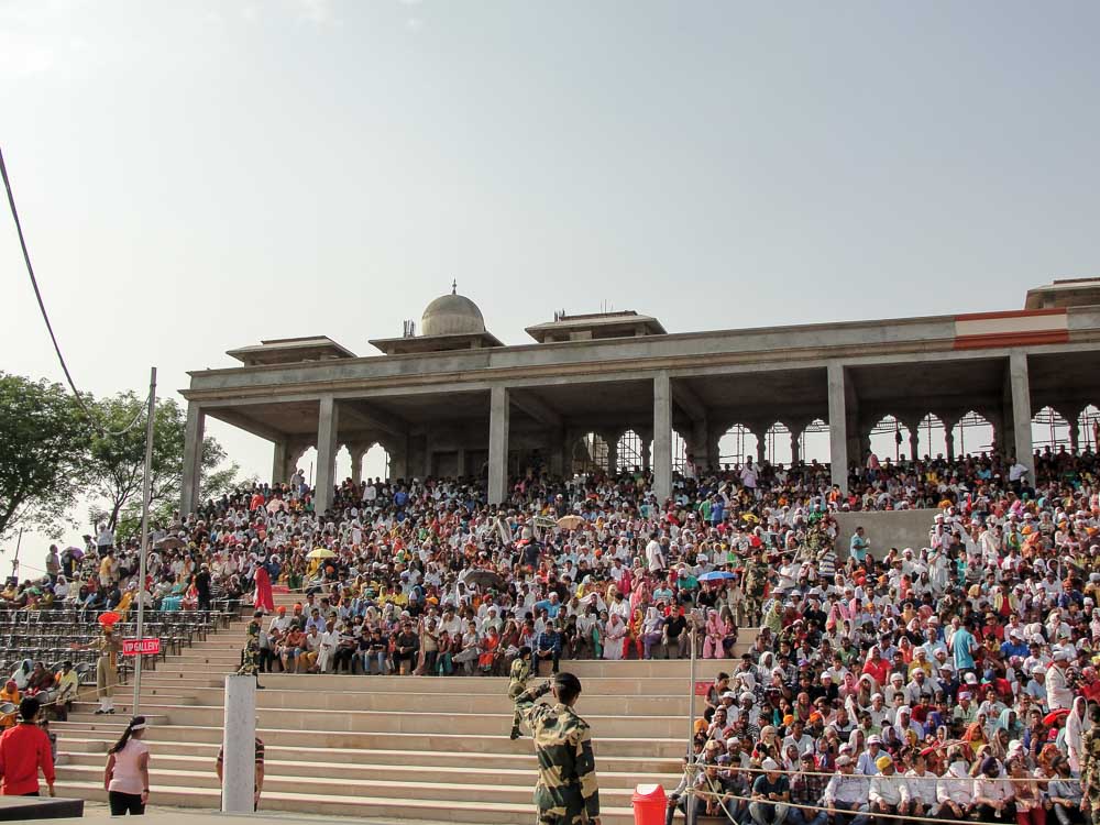 The Stadium entrance at Wagah Border Ceremony