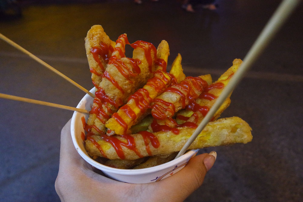 food you must eat in kaifeng night market henan sweet potato fries