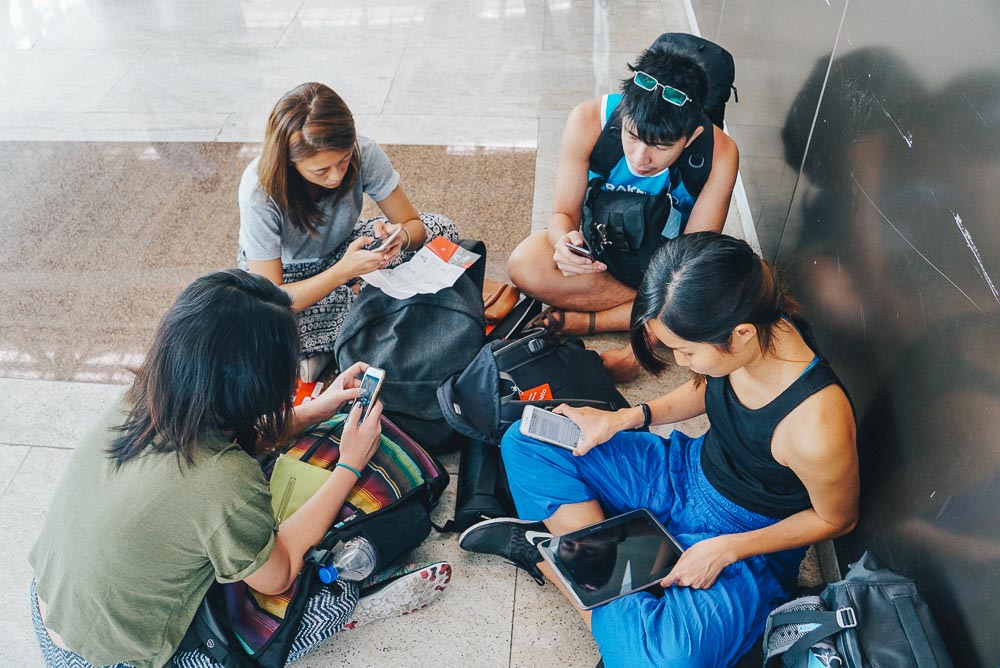 Waiting at Chennai airport for our flight from Chennai to Jaipur - india weekly blog