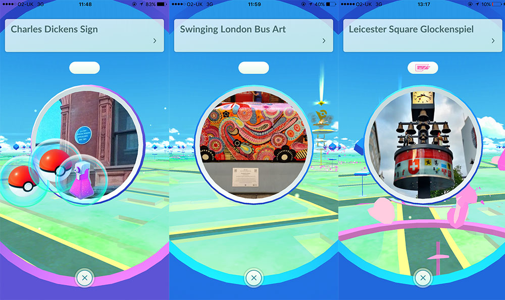 New places discovered on Pokemon GO