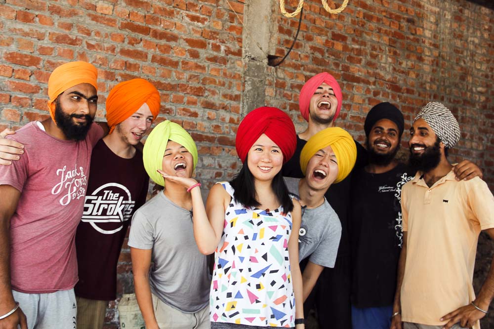 A group of foreigners in Turban - Solo Female Travel In India