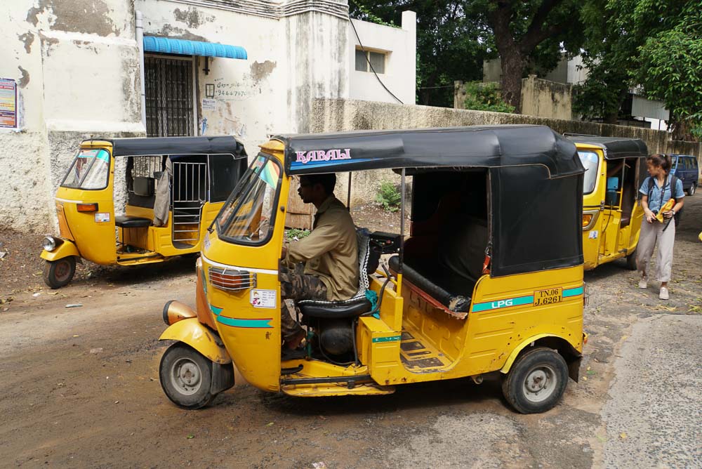 Tuktuk on street - Chennai Guide