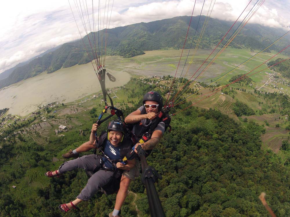 The Wandering Wasp paragliding in Nepal