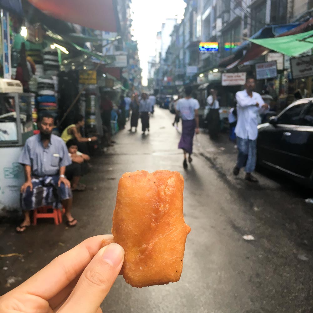Chickpea tofu - burmese-street-food