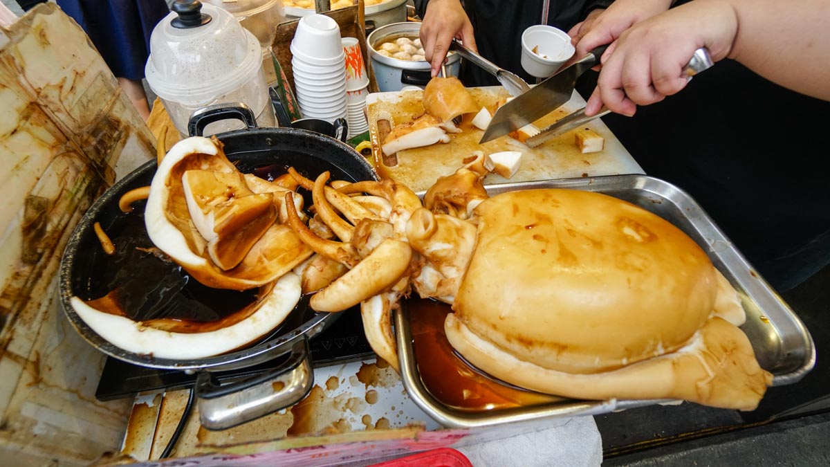 Grilled Squid at Tai O Fishing Village - hong kong food journey 14