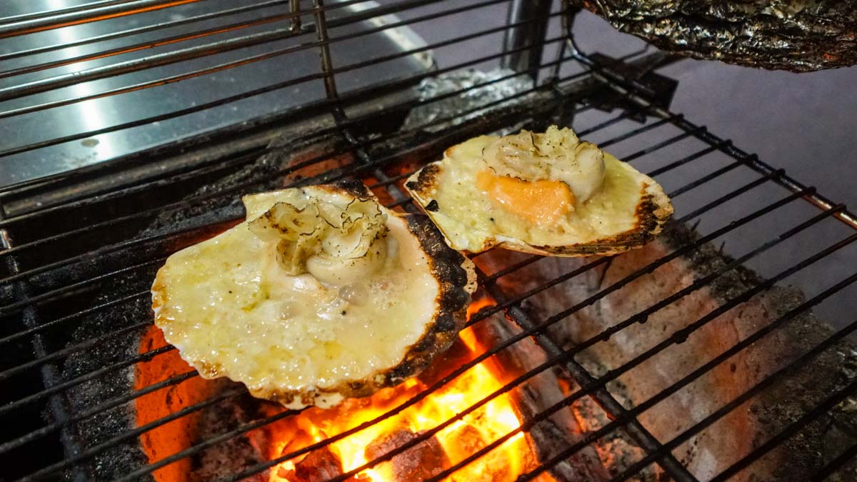 Grilled Scallops with Cheese and Garlic at Tai O Fishing Village - hong kong food journey 16