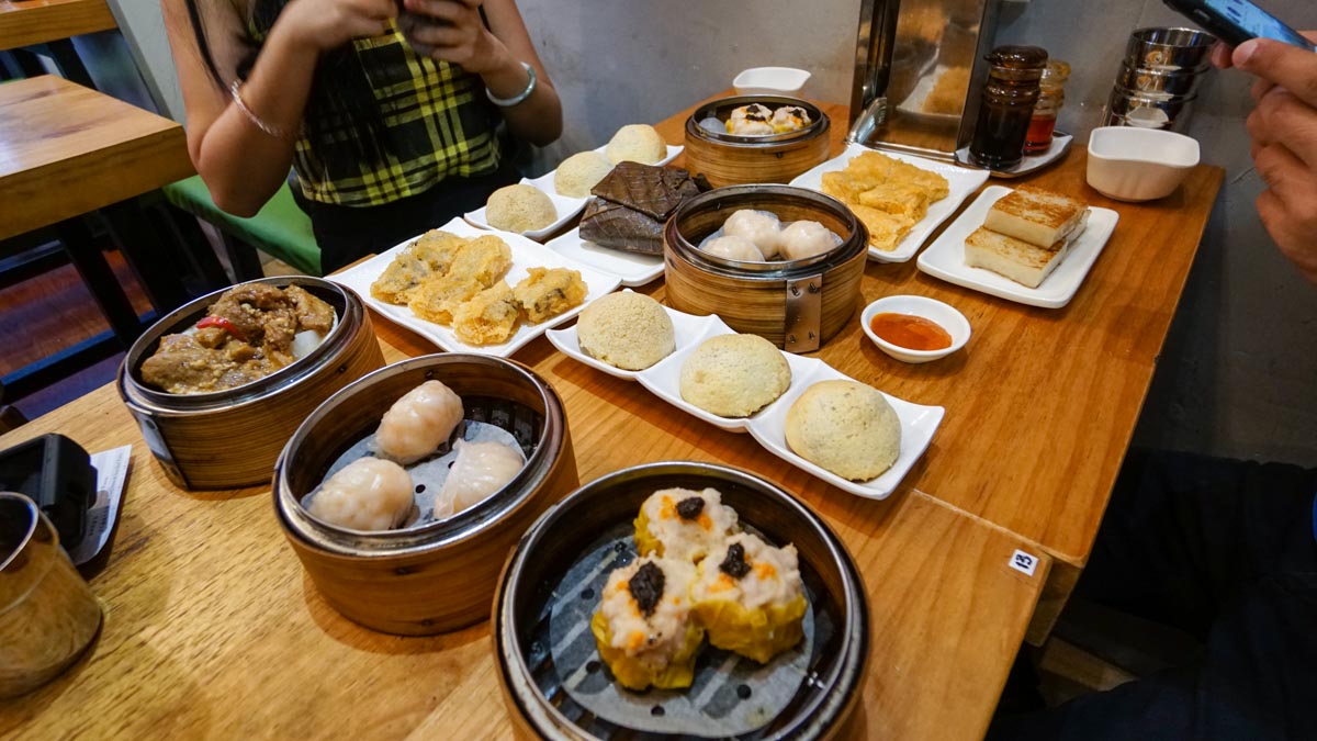 Variety of Dim Sum dishes at Ding Dim 1968 - hong kong food journey 24