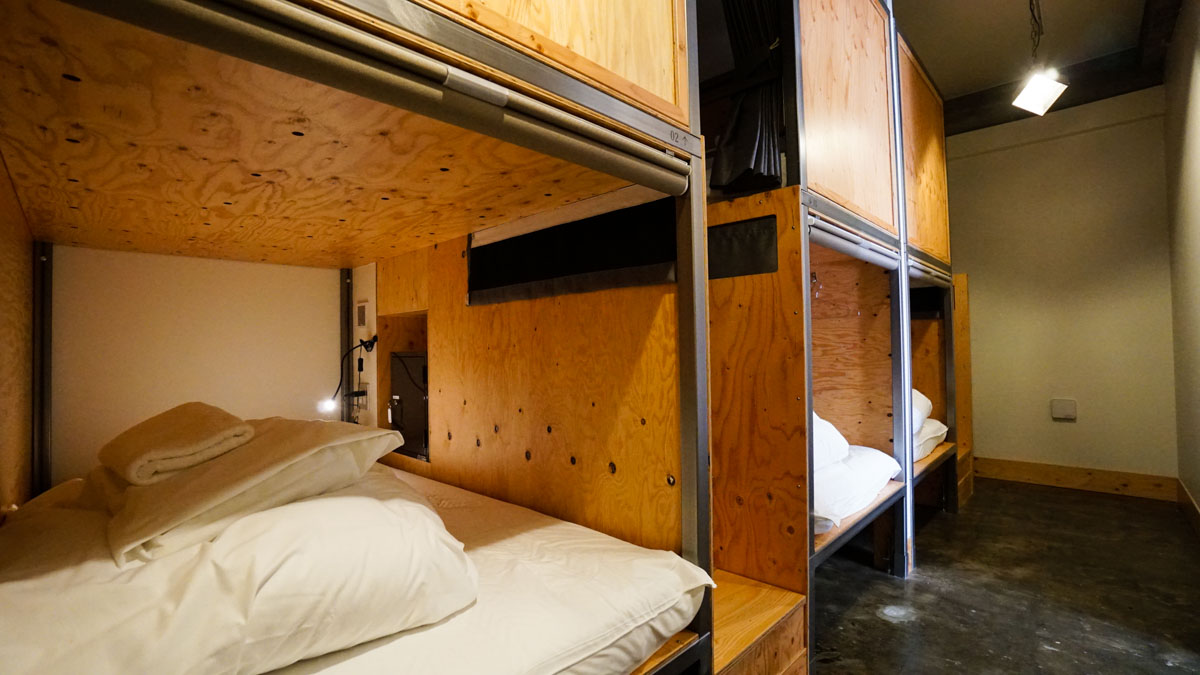 Bunk beds in dormitory - wise owl hostels tokyo review 12