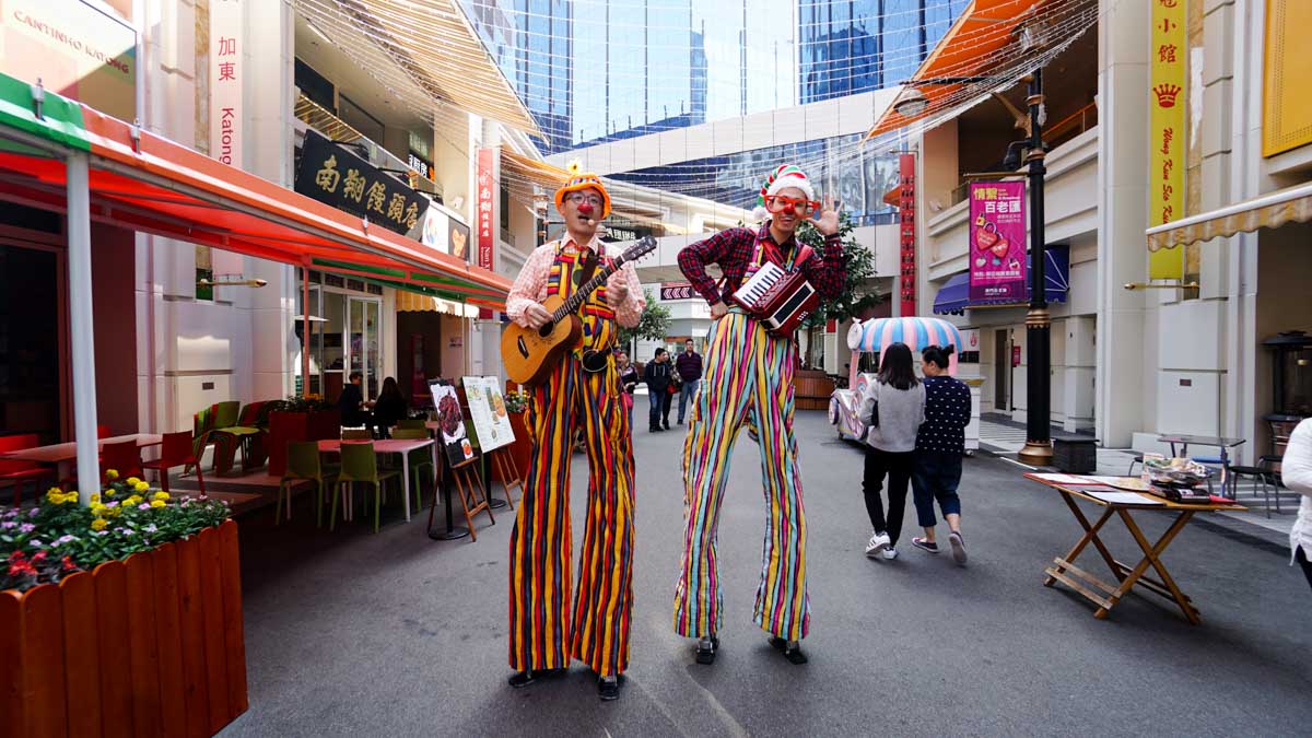 Street Performers Broadway Food Street - Macau Guide