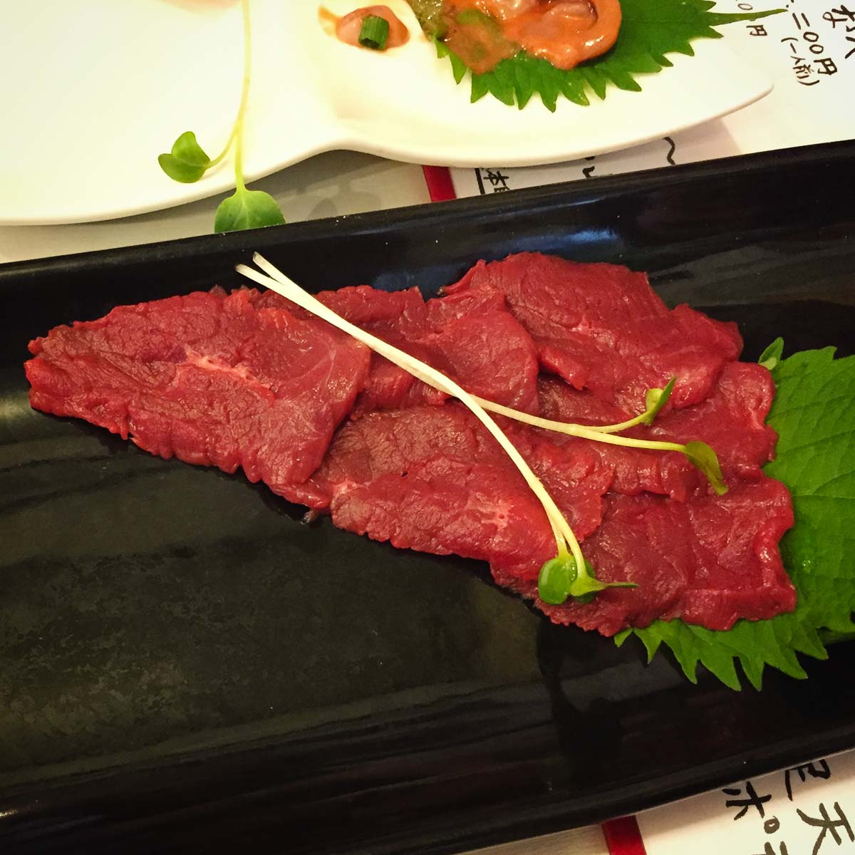 Horse sashimi - yamagata