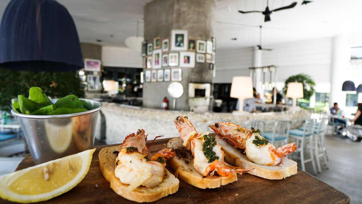 Prawn Bruschetta - Hard Rock Hotel Review