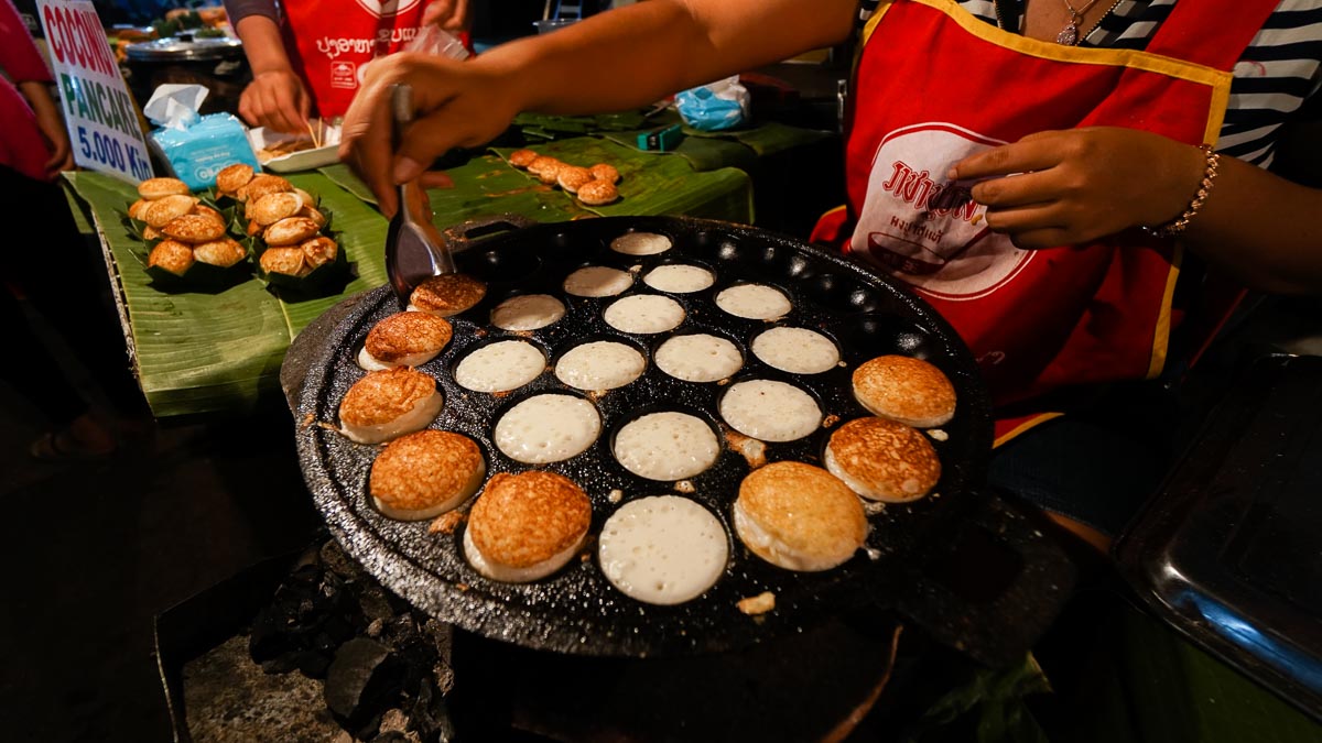Coconut pancake - Luang Prabang itinerary