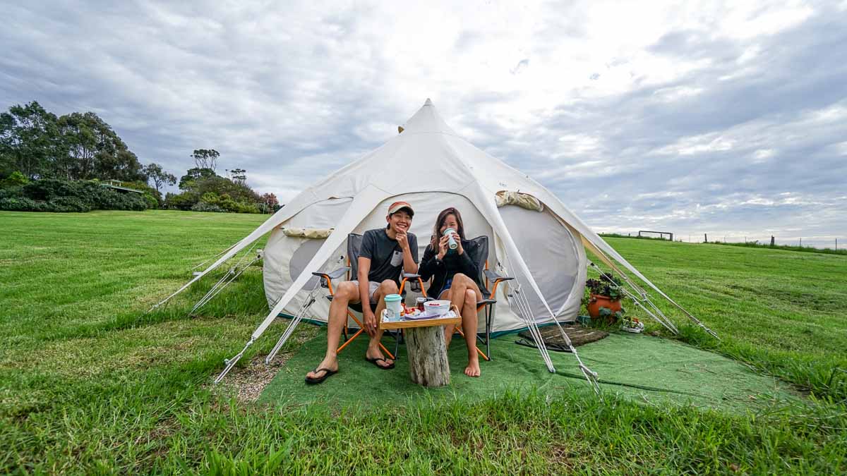 Glamping at Tilba Lake Camp New South Wales South Coast - Travelling in Sydney
