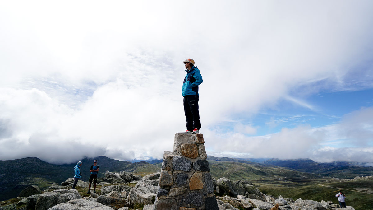 The summit of Mount Kosciuszko - Sydney South Coast Road Trip