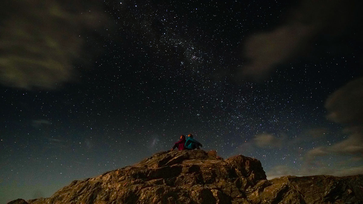 Star gazing at horse head rock - Sydney South Coast Road Trip