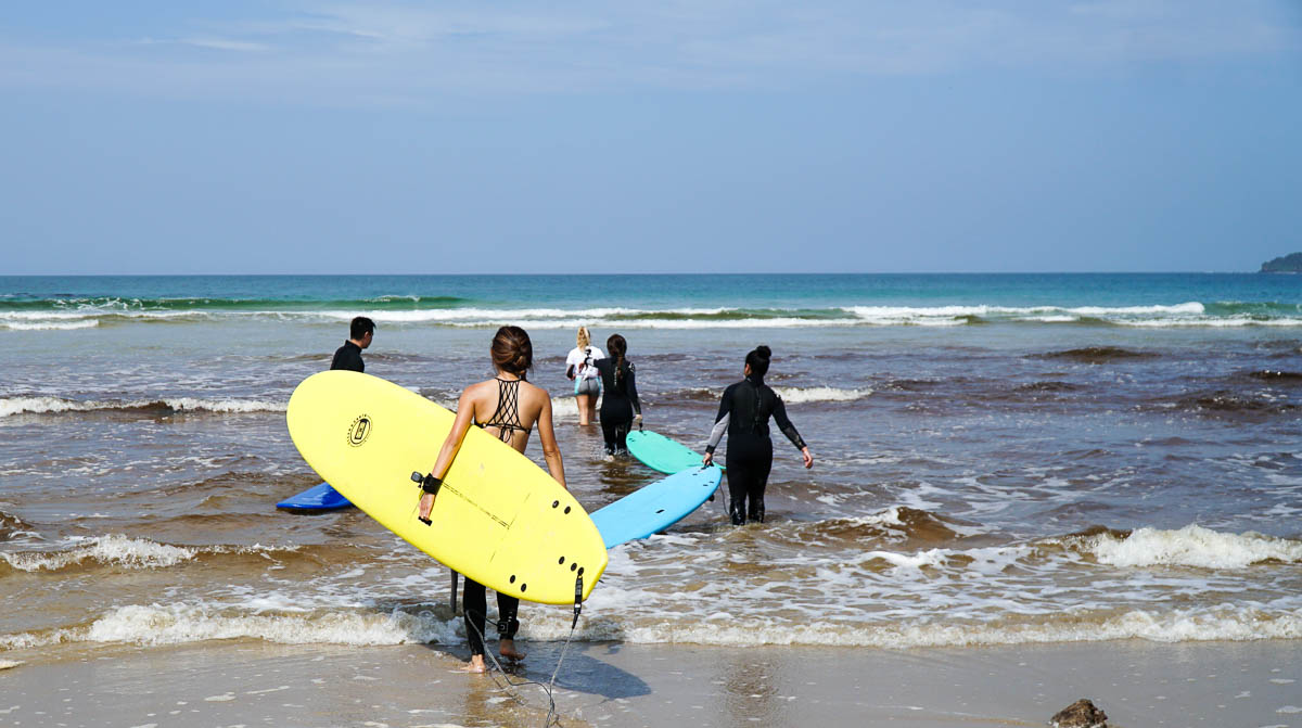 Surfing at Jervis Bay - Sydney South Coast Road Trip