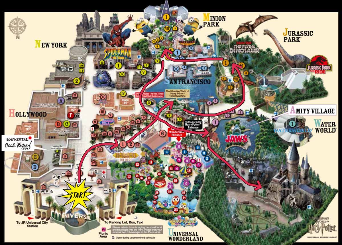 Usj Map