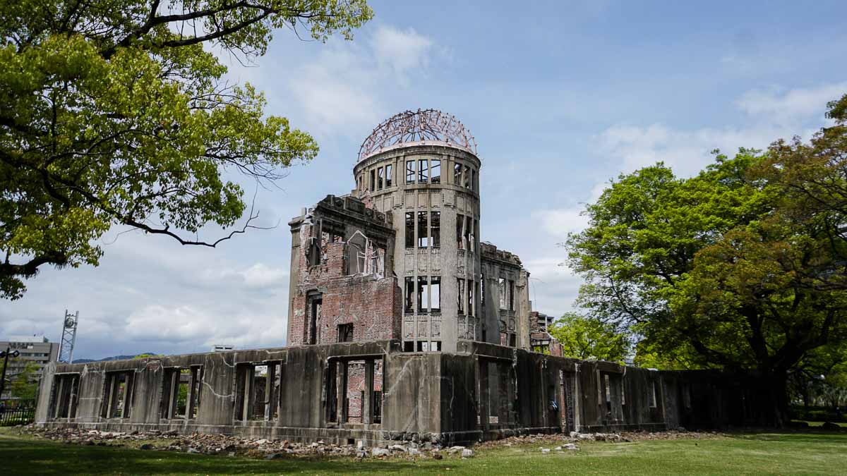 A-bomb dome in Hiroshima - Backpacking in Japan Itinerary with the JR Pass