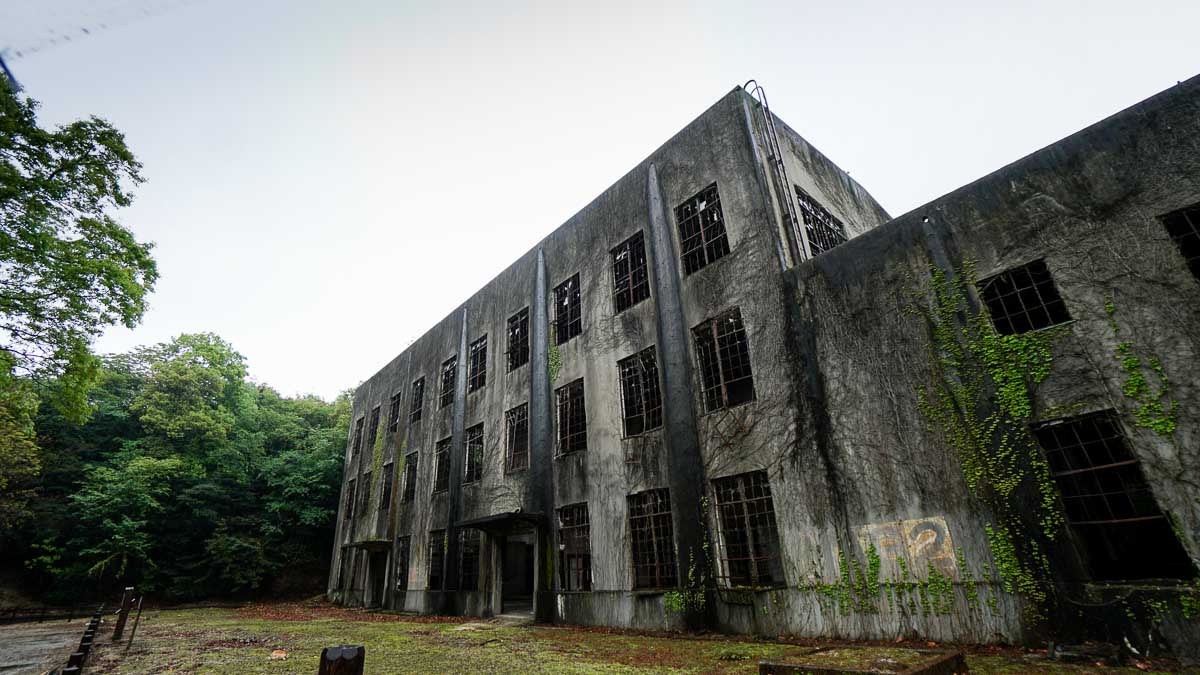 Old Power house on Okunoshima Island - Kansai Hiroshima JR Pass Japan Budget Itinerary