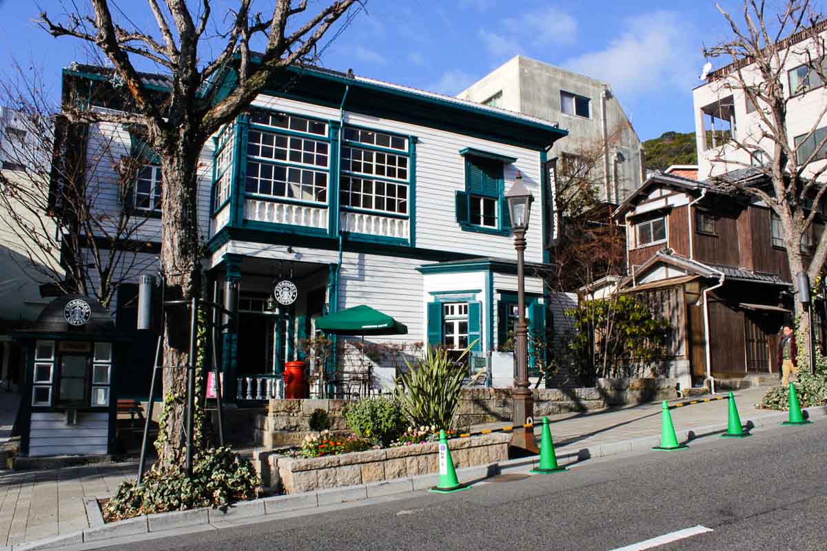 Starbucks in Kobe - Kansai-Hiroshima JR Pass Japan Budget Itinerary