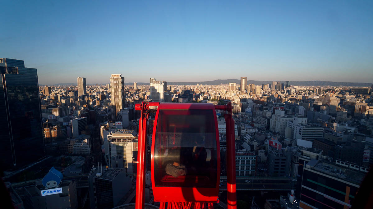 Hep Five Ferris Wheel - Kansai-Hiroshima JR Pass Japan Budget Itinerary