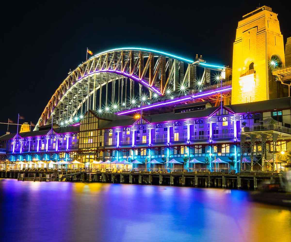 Vivid sydney Harbour Bridge - things to do in Sydney