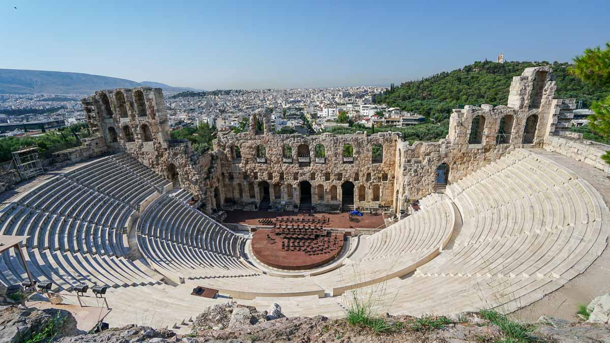 Odeon of Herodes Atticus in Athens - Greece Budget Itinerary