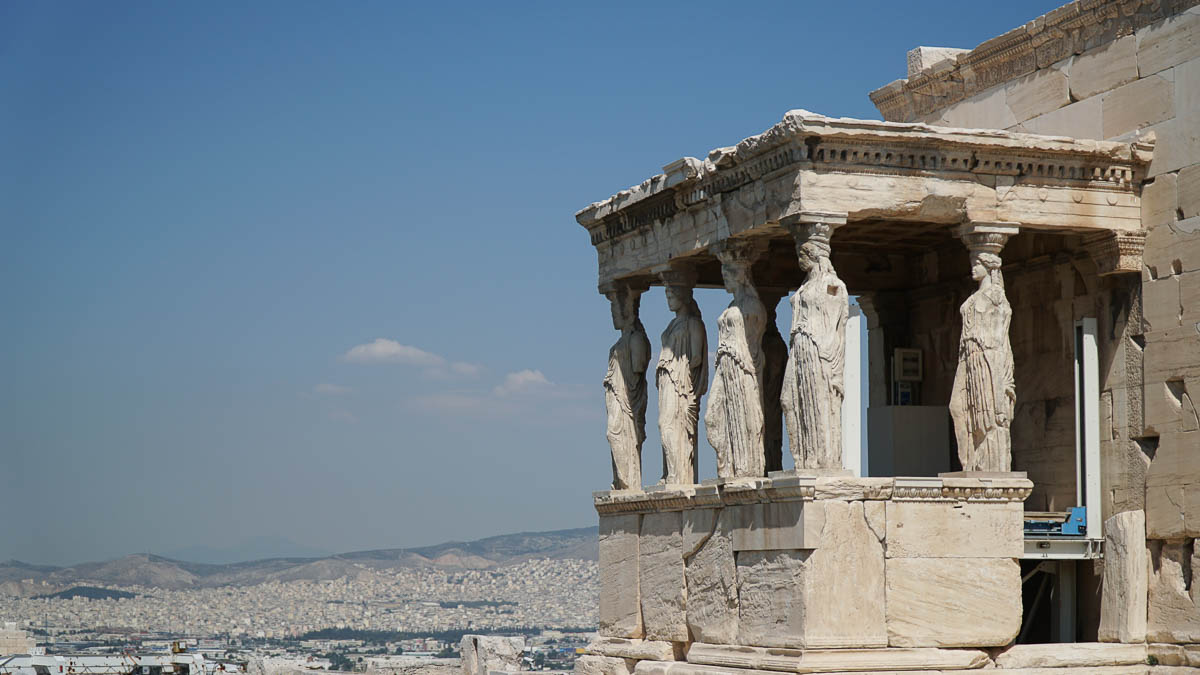 Pillars of Athena at the Acropolis - Greece Budget Itinerary