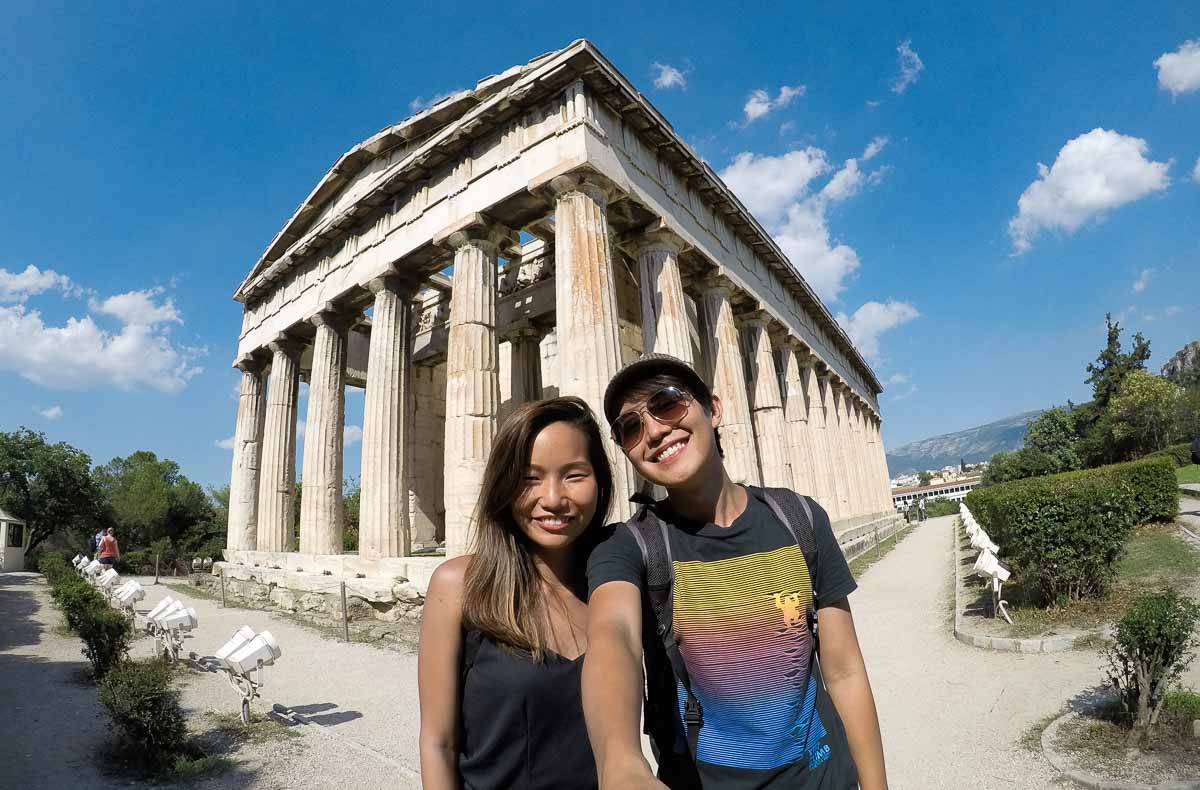 Temple of Hephaestus in Ancient Agora Athens - Greece Budget Itinerary