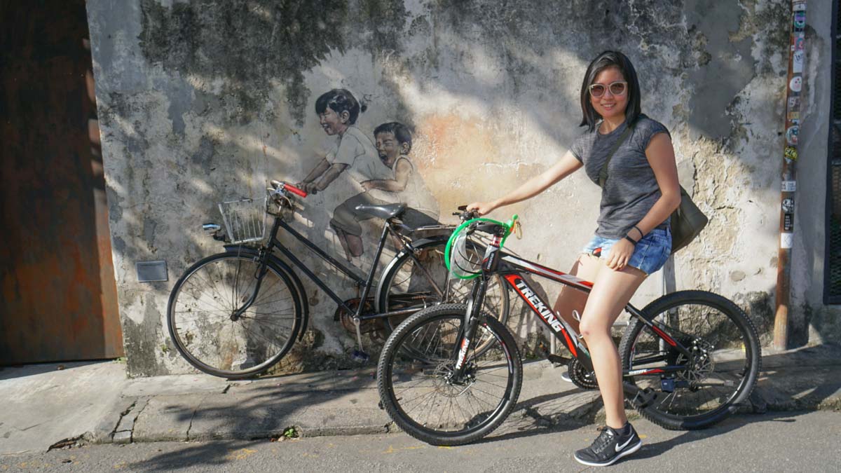 children on bicycle