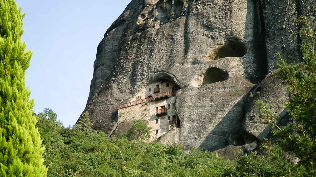 Hermit Monk Caves in Meteora - Greece Budget Itinerary