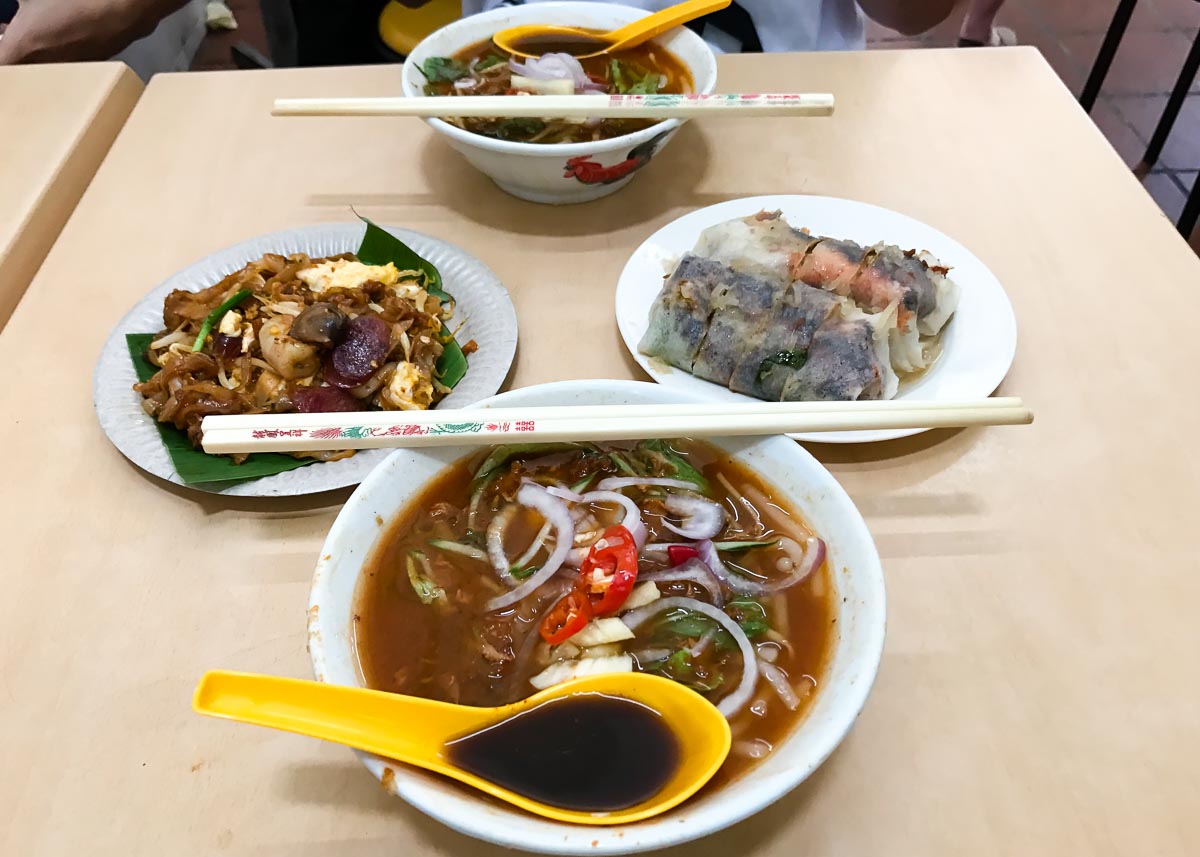 Assam Laksa Char Kway Teow Popiah - TTI AP Boot camp in Penang