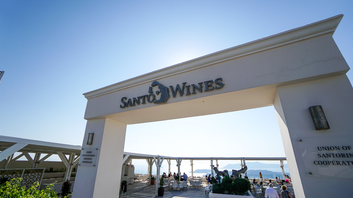 Santos Wines in Santorini - Greece Budget Itinerary